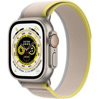 Watch Ultra (49mm) GPS+4G Titan mit Trail Loop Armband (M/L) titan/gelb/beige