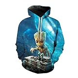 Guardians of the Galaxy Movie Hoodie Herren Damen 3D Druck Hoodie Hiphop Sweater I Am Groot Unisex Oberbekleidung, Farbe05, XL