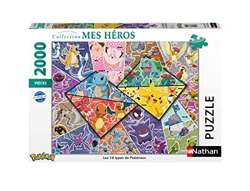 Puzzles Nathan 4005556873142 2000 Teile-Kunstfoto Pokémon Puzzle Erwachsene