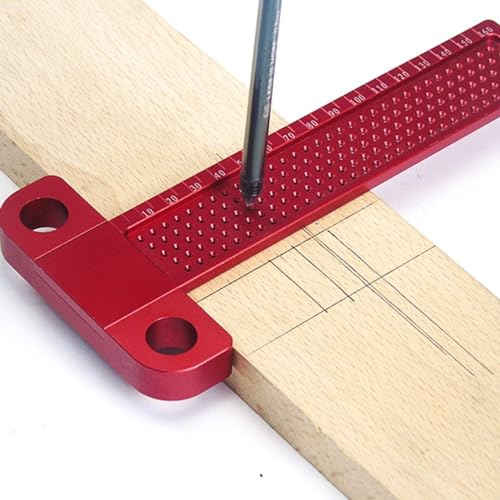 T-Typ Quadrat Lineal - Holzbearbeitung Aluminiumlegierung Scriber Messen Zimmerei Markierungswerkzeug (Größe : T-160)