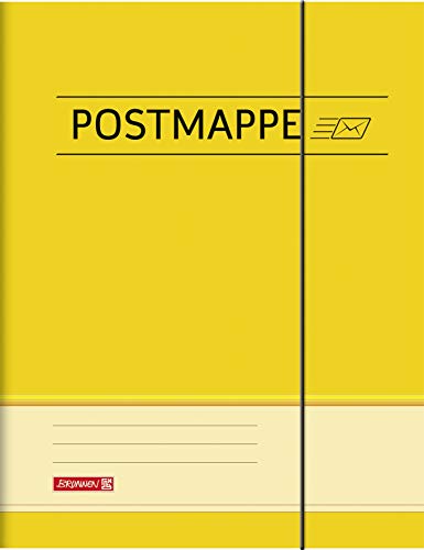 Baier & Schneider 104709410 Postmappe für A4, Karton, gelb, 10 Stück