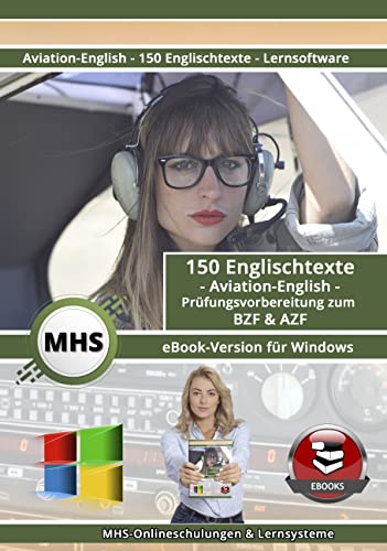 Aviation English - 150 Englischtexte für BZF & AZF - eBook für Windows auf DVD (MHS)