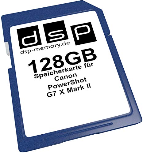 DSP Memory Z-4051557437203 128GB Speicherkarte für Canon PowerShot G7 X Mark II