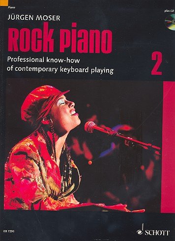 ROCK PIANO Band 2 (+CD) mit Bleistift -- Spieltechnicken für fortgeschrittene Keyboard/Klavierspieler in Pop und Rock - spielen wie Elton John, Bruce Hornsby, Stevie Wonder oder Alicia Keys - herausgegeben von Jürgen Moser (Noten/sheet music)
