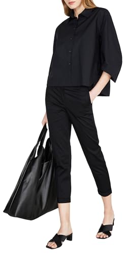 Sisley Womens 5FUALQ03X Shirt, Black 100, L