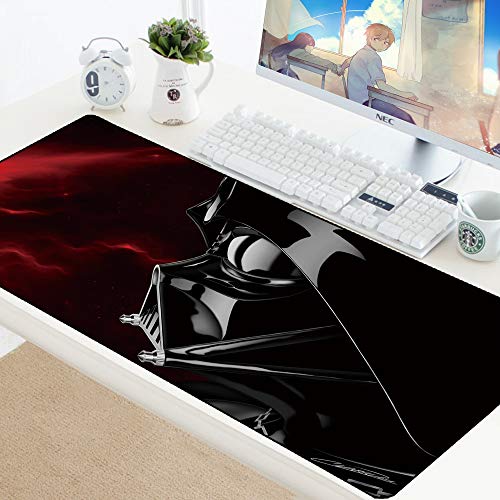 BILIVAN Star Wars Großes Gaming-Tastatur-Mauspad, Computer-Spiel-Tablet, Schreibtisch-Mauspad mit Kantenverriegelung, XL-Mauspads für Büro (800 x 300 x 3 mm, 10)