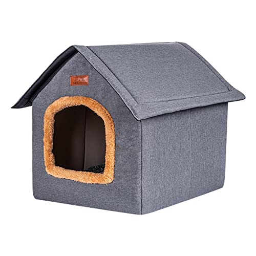 Hundehütte Indoor - Tragbares Katzen-Hundebett für Zuhause, Reisen, Camping - Outdoor Indoor Haustierbetten für Hunde, Kätzchen und kleine Haustiere, gemütlicher Unterschlupf für Ihre pelzigen Ximan