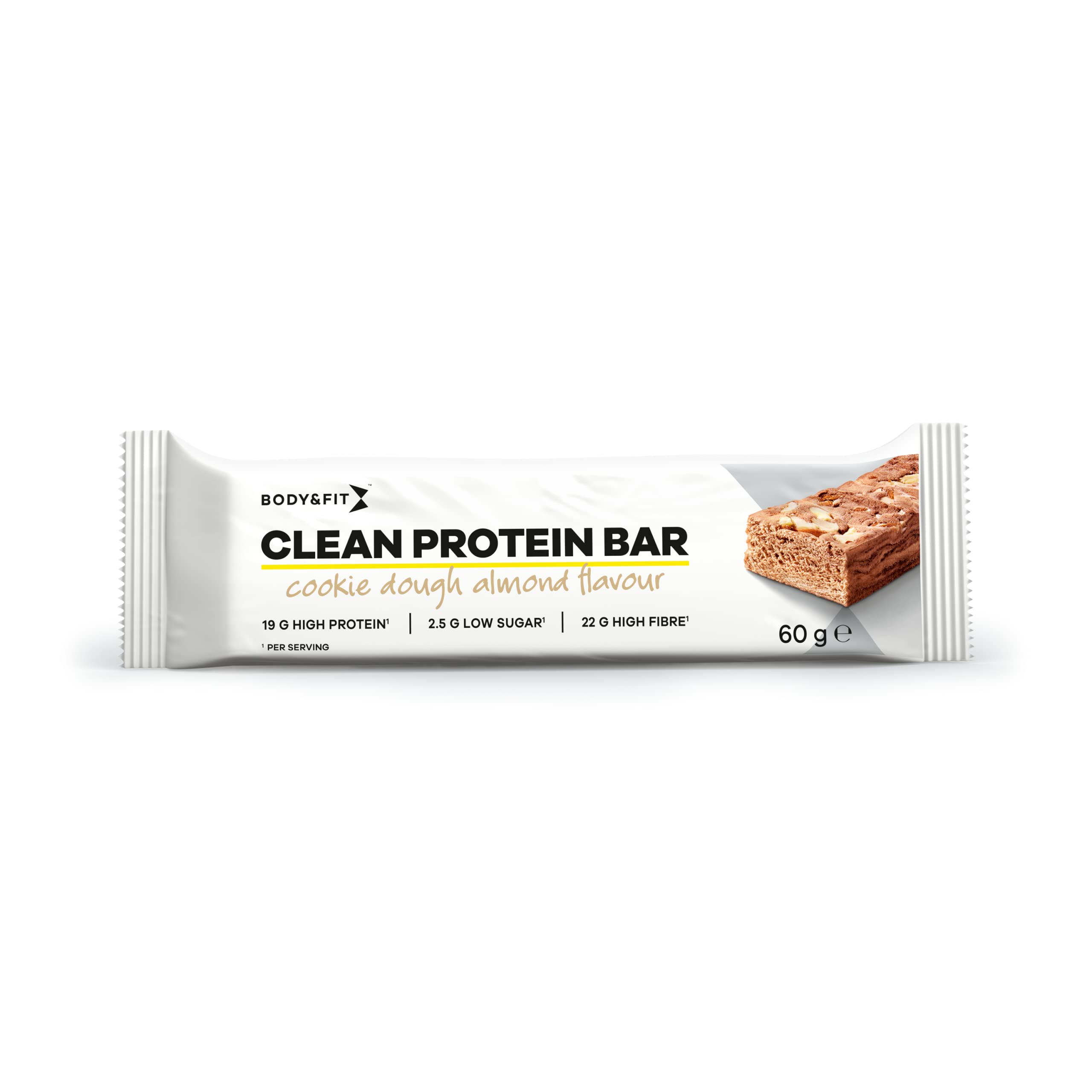 Body & Fit Clean Protein Bar Proteinriegel Keksteig Mandel 720 gramm (12 riegel)