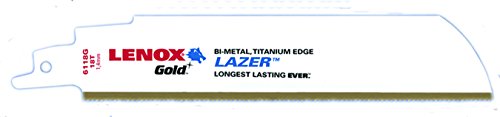 Lenox Tools 210956118 GR 152 mm 18 TPI Gold Power Arc Säbelsägeblatt für mittlere Metall schneiden (5 Stück)