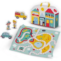 SES Creative 18013 Einkaufstraßen Spielkoffer und Spielmatte