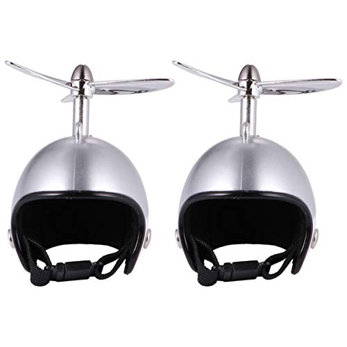 2 STÜCKE Sicherheits-Papagei-Helm-Spielzeug-Huhn-Hut mit verstellbarem Kinnriemen, Hennen-Helmabdeckung Kleines Haustier-Helm-Kostüm-Zubehör for Sonnen- und Regenschutz (Color : Silver Pattern)
