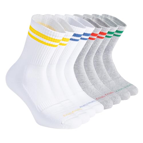 CALZITALY PACK 2/3 / 4 PAARE Gepolsterte Socken, Anti Blister Socken, Sport Socken, Tennis Running Running Sport Socken | Made in Italy (43-46, 4 Paare - Asb)