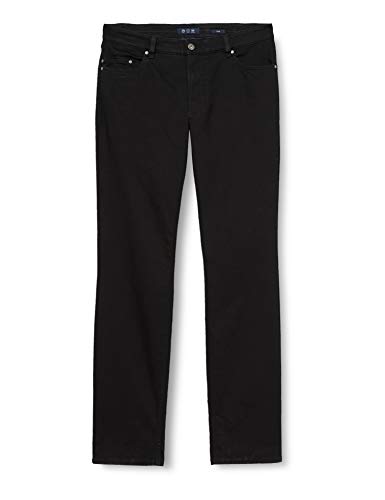 EUREX by BRAX Herren Regular Fit Jeans Hose Style Luke Stretch Baumwolle, Schwarz (Schwarz), 24