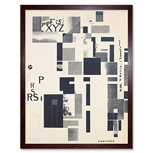 Kurt Schwitters Composite Dada Art Print Framed Poster Wall Decor 12x16 inch Wand Deko
