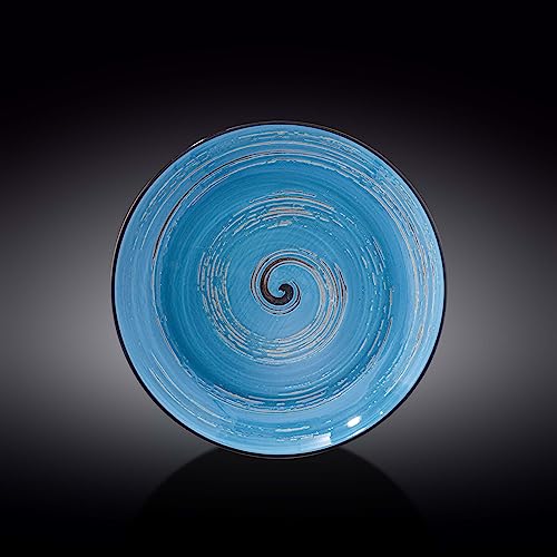 Wilmax WL-669627/A Porzellan Tiefe Platte, Blau, 25.5cm Durchmesser, 350mL Kapazität