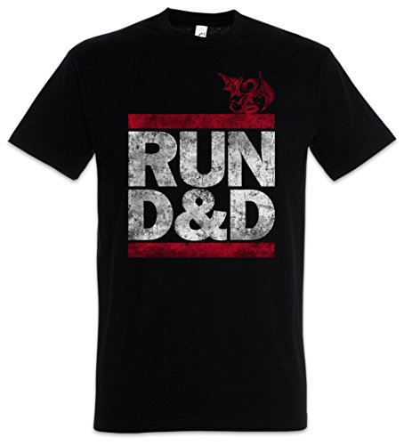 Urban Backwoods Run D&D Herren T-Shirt Schwarz Größe 4XL