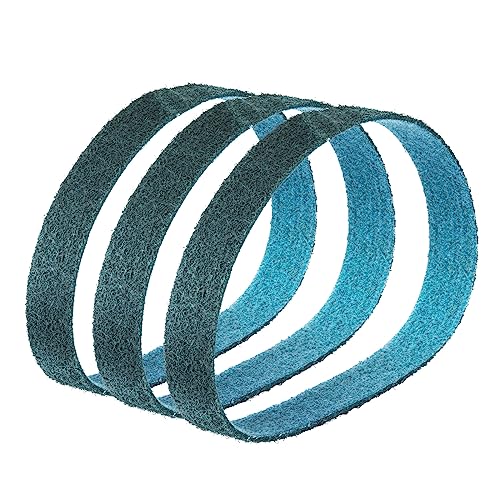 Score Abrasives Pro Line Vlies-Schleifband/Vliesband | 50 x 1020 mm | 3 Stück | Körnung: sehr fein (P320-P360) / blau