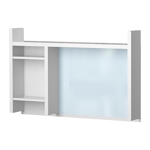 Ikea MICKE Anbauelement für Schreibtisch; in weiß; (105x65cm)
