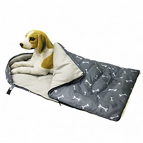 SH-RuiDu Hunde-Schlafsack, wasserdicht, warm, gemütlich, mit Aufbewahrungstasche für Zuhause, Reisen, Camping, Wandern, Rucksackreisen