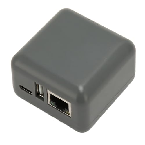 mlida Computer-Druckserver, 100–240 V, Plug-and-Play-USB-Netzwerk-Druckerserver, Hohe Leistung, Einfach für für Zuhause (EU-Stecker)