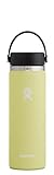 HYDRO FLASK - Trinkflasche 591ml (20oz) - Vakuumisolierte Wasserflasche aus Edelstahl - Sportflasche mit auslaufsicherem Flex Cap & Gurt - Thermoflasche Spülmaschinenfest - Weite Öffnung - Pineapple