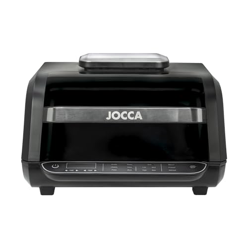 Jocca AirFryer 1700 W, Ölfreie Fritteuse mit Grill, Touchscreen, intelligentes Grillen, 8 Programme, automatische Abschaltung