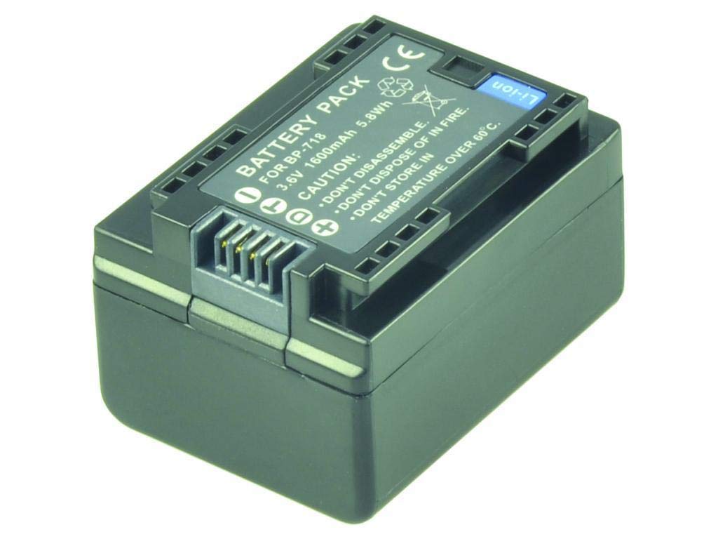 2-Power 1600mAh Li-Ion (3,6V) Camcorder Ersetzt Akku für BP-709