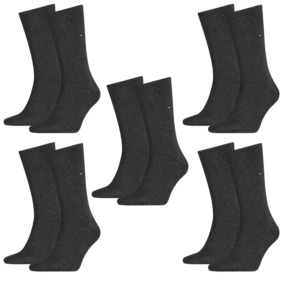 10 Paar TOMMY HILFIGER Classic Socken Gr. 39 - 49 Herren Business Socken