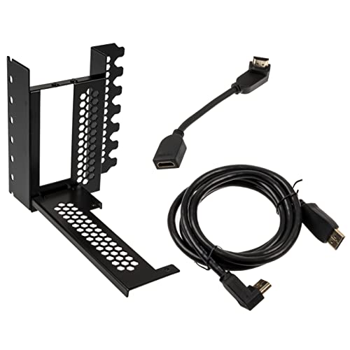 CableMod vertikale Grafikkartenhalterung mit PCIe x16 Riser Kabel, 1x DisplayPort, 1x HDMI - schwarz