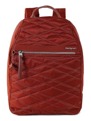 Hedgren BACKPACK Large RFID NEW QUILT BRANDY BROWN L Unisex Erwachsene, New Quilt Brandy Brown, L, Casual