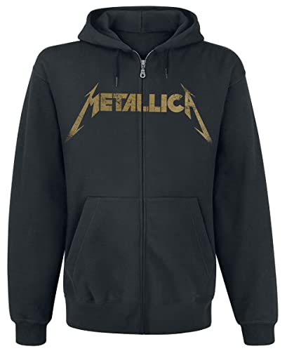 Metallica Hetfield Iron Cross Guitar Männer Kapuzenjacke schwarz XL