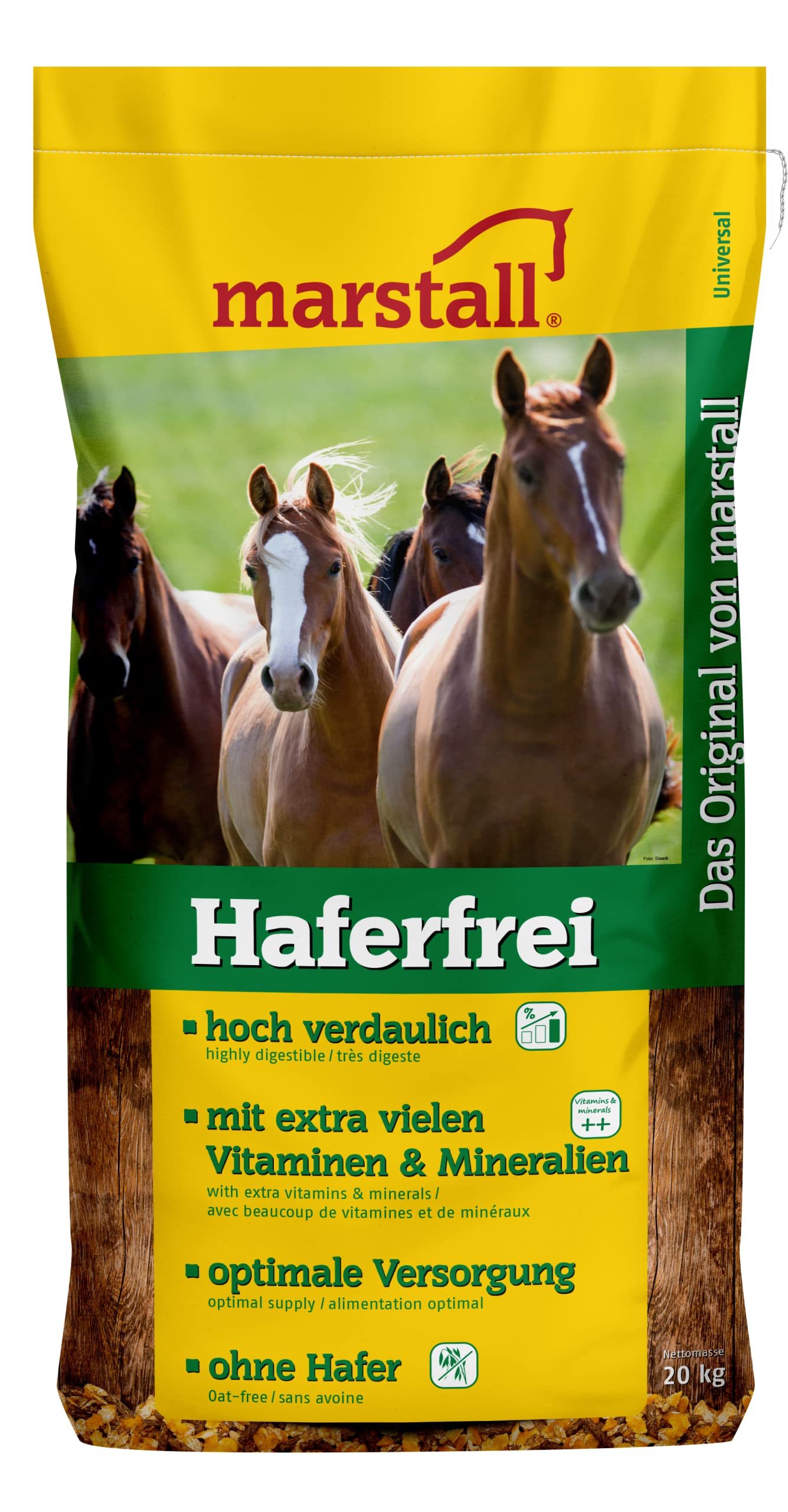 marstall Premium-Pferdefutter Haferfrei, 1er Pack (1 x 20 kilograms)