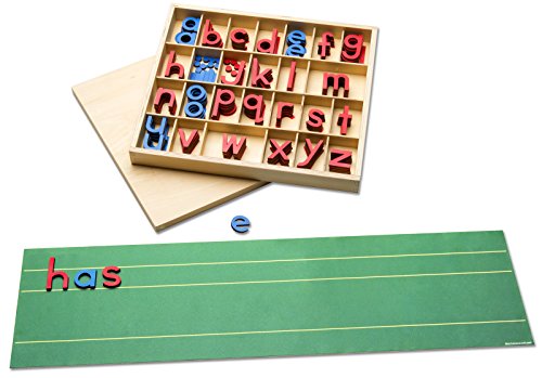 Montessori-Material zum Schriftspracherwerb fördern mit beweglichem Alphabet und Buchstabenmatte