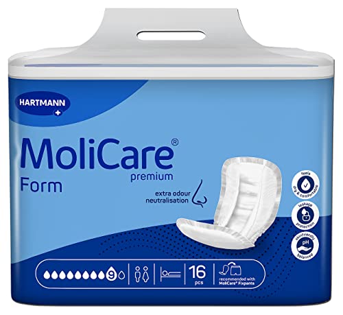 Molicare Premium Form 9 Tropfen, für schwerste Inkontinenz: maximale Sicherheit, extra Auslaufschutz und Diskretion für Frauen und Männer, 4x16 Stück