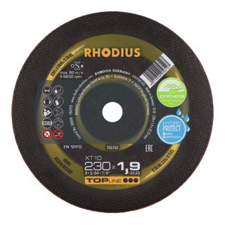 RHODIUS TOPline XT10 Extradünne Trennscheibe 230 x 1,9 x 22,23 mm