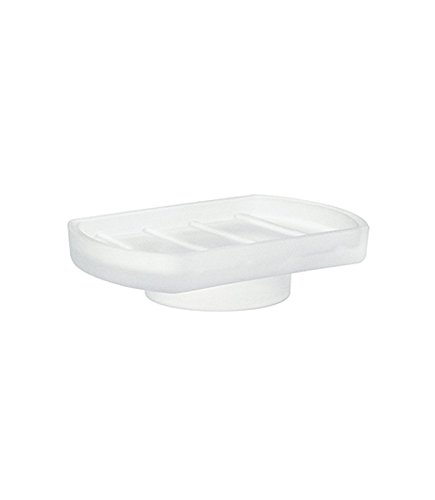 Smedbo Seifenschale aus Milchglas, Weiß, 3,5 x 11,5 x 18 cm
