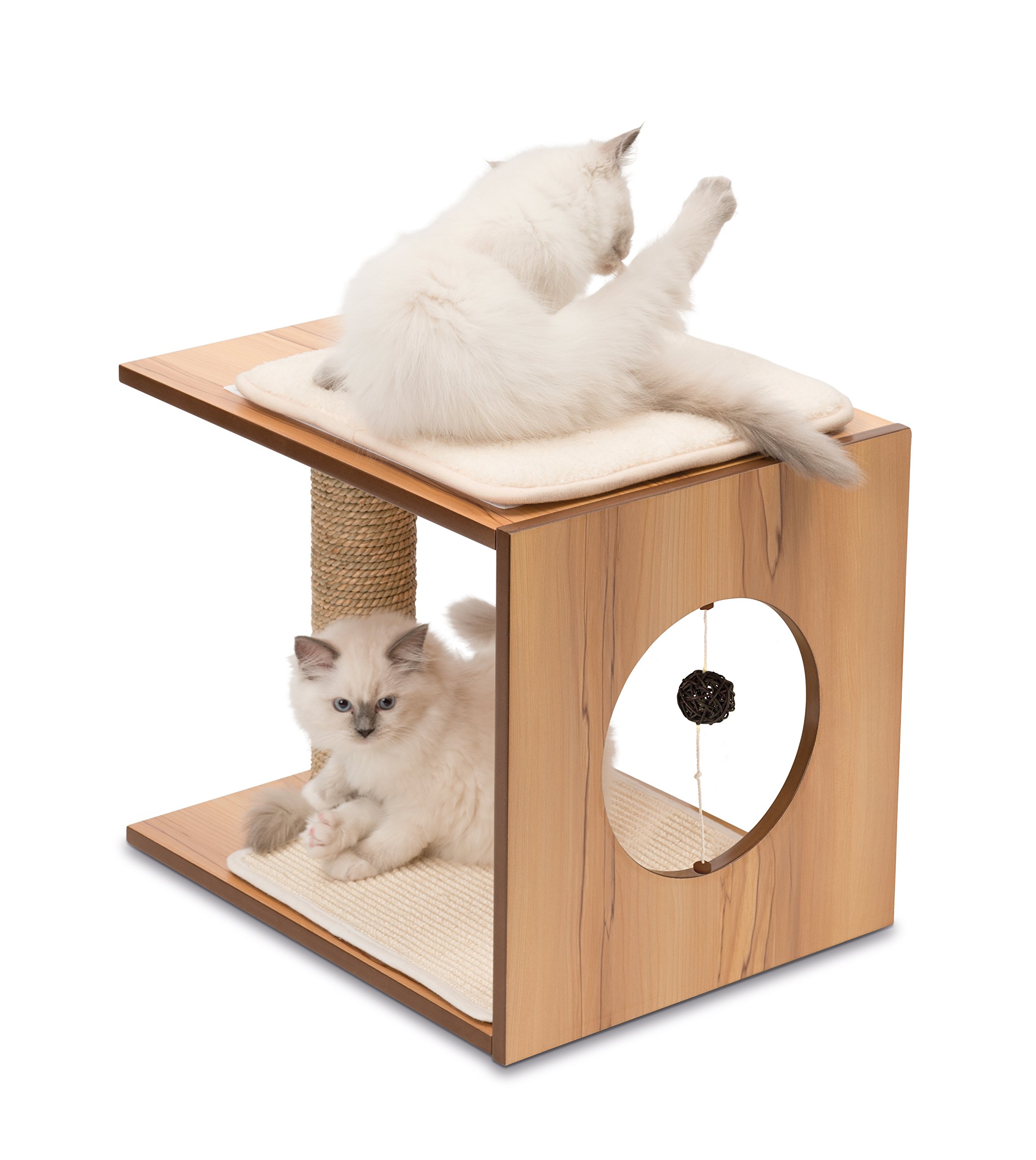 Catit 52073 Vesper Katzenmöbel Stool, walnuss