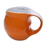 Colani Kaffeebecher, Porzellan, orange, 11 x 9,5 x 9 cm