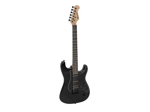 DIMAVERY ST-312 E-Gitarre, schwarz/schwarz (26211231)