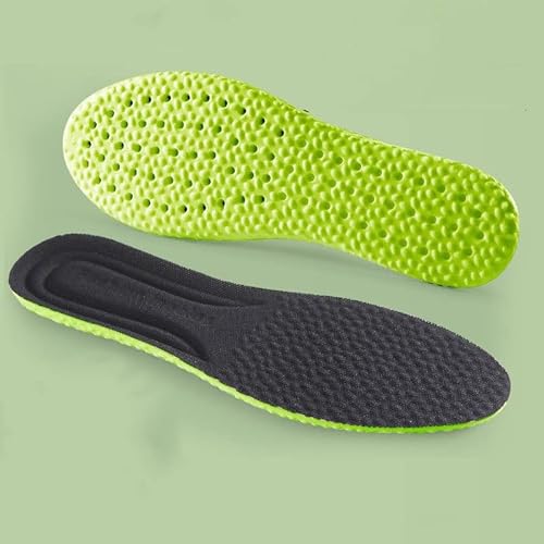 Sport-Laufeinlegesohle for Schuhe, weiche, stoßdämpfende Fußgewölbeunterstützung, Plantarschablonen-Einlegesohlen for Füße, Schuhsohle (Color : D, Size : 39-40)