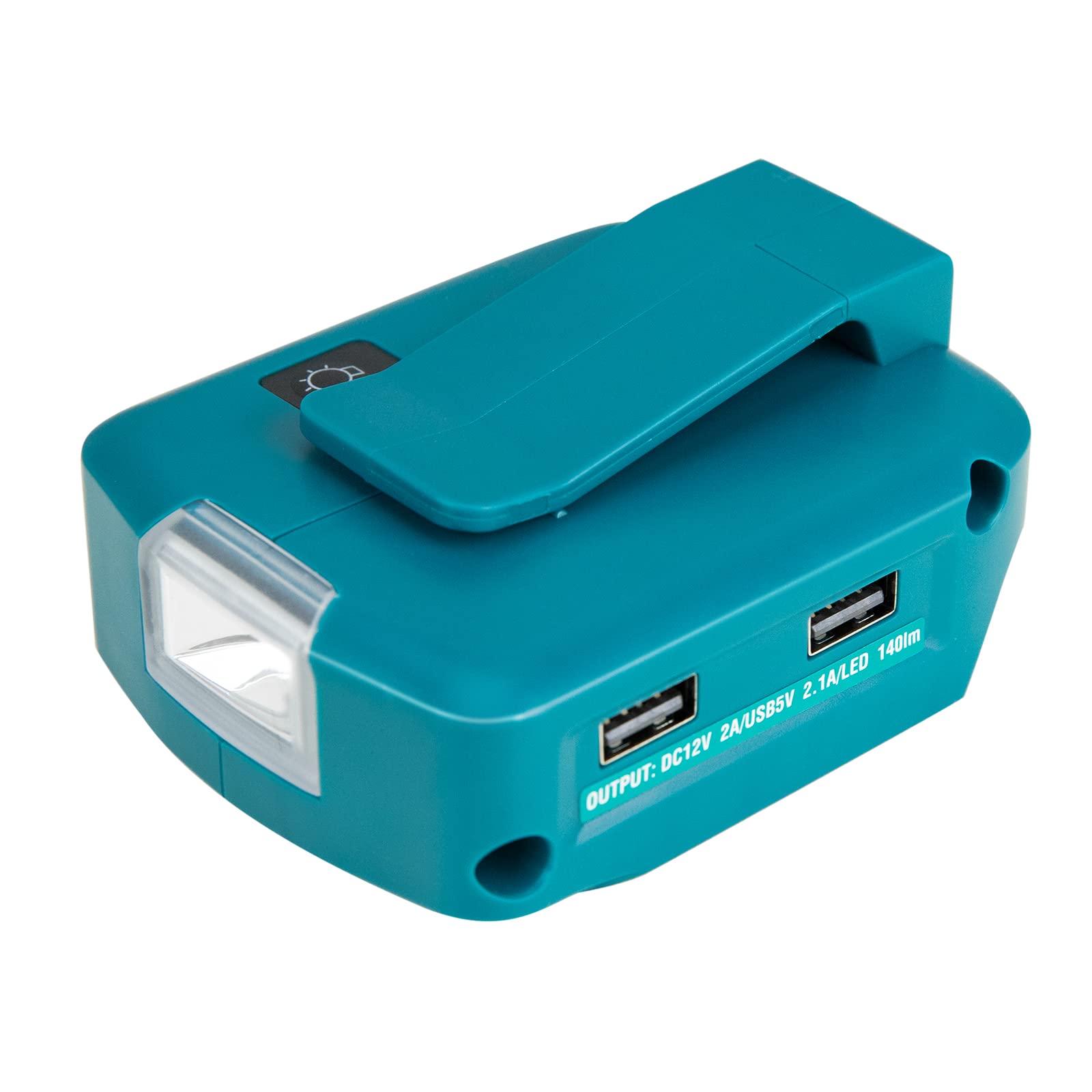 Wimaha Akku USB Adapter für Makita 18 V mit LED-Arbeitslicht & 2 USB Ports…