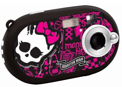 Lexibook DJ028MH Monster High Digitalkamera (5 Megapixel, 3,6 cm (1,4 Zoll) Display, 8MB interner Speicher) schwarz