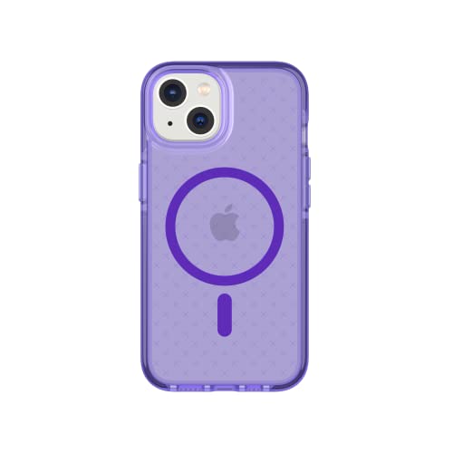 Tech21 iPhone 14 Evo Check kompatibel mit MagSafe® - Stoßdämpfende & schlanke Schutzhülle mit 15 Fuß FlexShock Multi-Drop Schutz & Extra Tasten