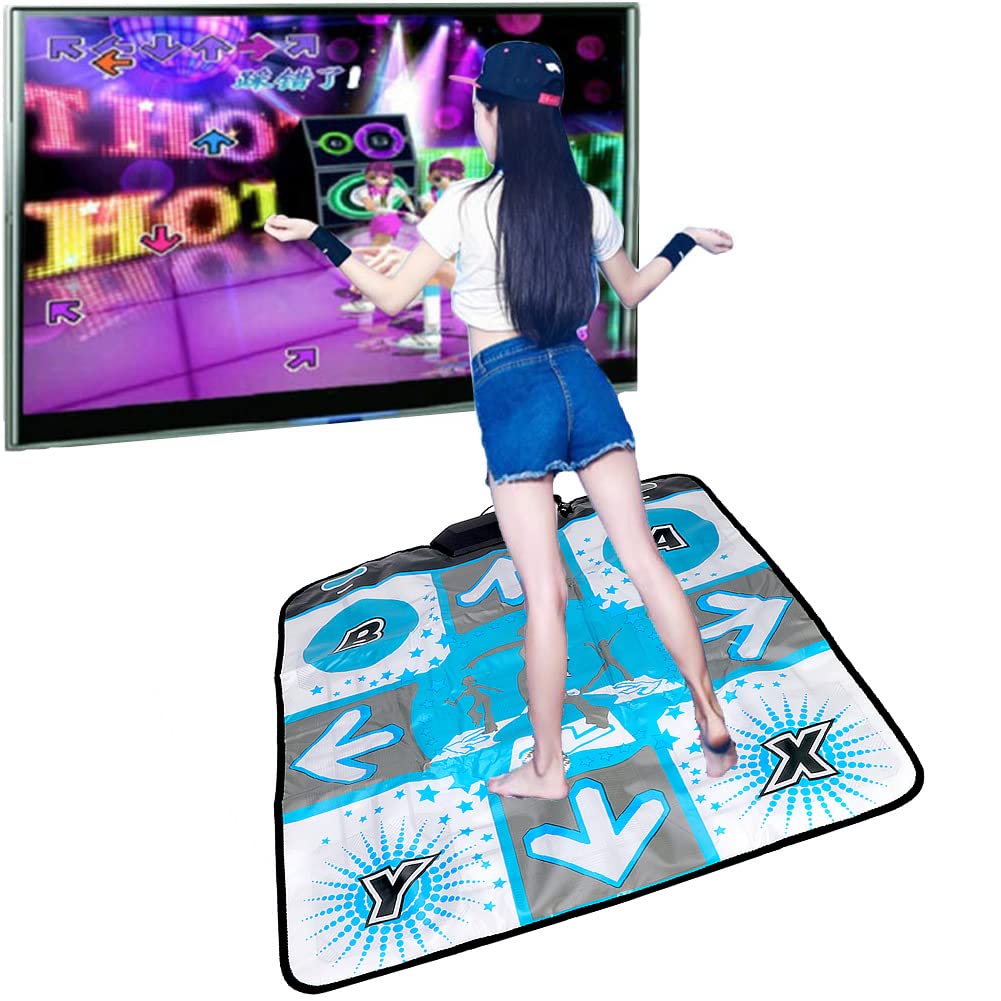 Szlsl88 Dancing Pad für Wii, Spiel Dance Dance Revolution Matte, Anti Rutsch Fuß Druck Dance Decke für Wii