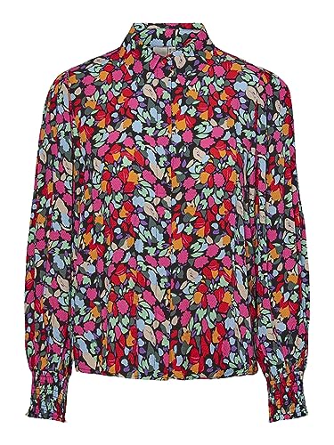 YAS Damen YASALIRA LS Shirt S. NOOS Bluse, Garden Topiary/AOP:SMALL Flower Print, Small