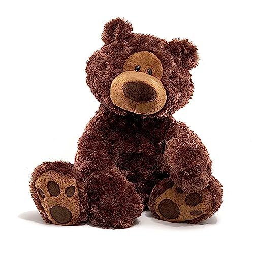 Enesco 320047 Gund Plüsch Bär Philbin schokoladenbraun, 45,5 cm