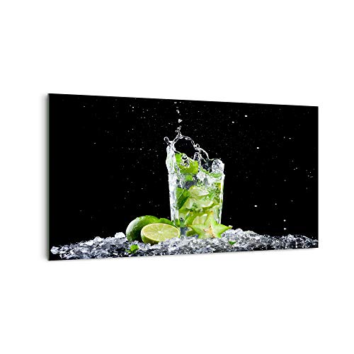 DekoGlas Küchenrückwand 'Mojito on Ice' in div. Größen, Glas-Rückwand, Wandpaneele, Spritzschutz & Fliesenspiegel