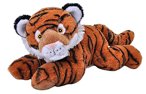 Wild Republic Ecokins Tiger, Kuscheltier aus Stoff, Nachhaltiges Spielzeug, Baby Geschenk zur Geburt von Jungen und Mädchen, Stofftier 30 cm