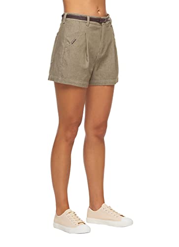 Ragwear SORENN Damen Frauen Kurze Hose,Shorts,Sommerhose,kurz,Stretch,Regular Fit,Olive (5031),30