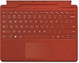 Microsoft Surface Pro Signature Keyboard [DE] Mohnrot für Pro 8, 8XB-00025, Platin, QWERTZ
